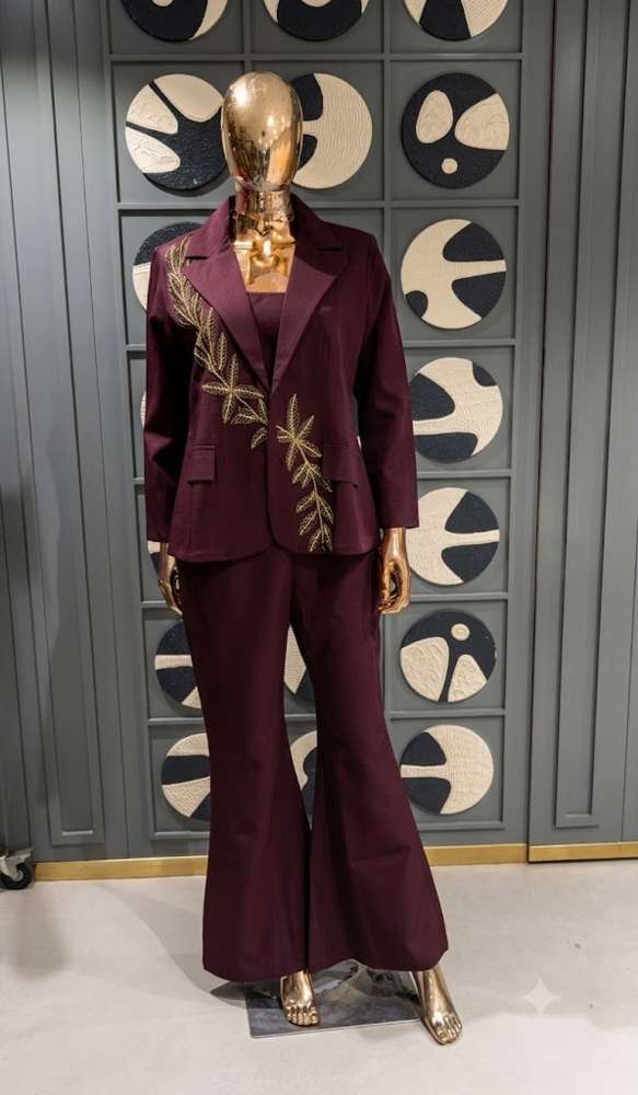 Imperial Wine Blazer Set..